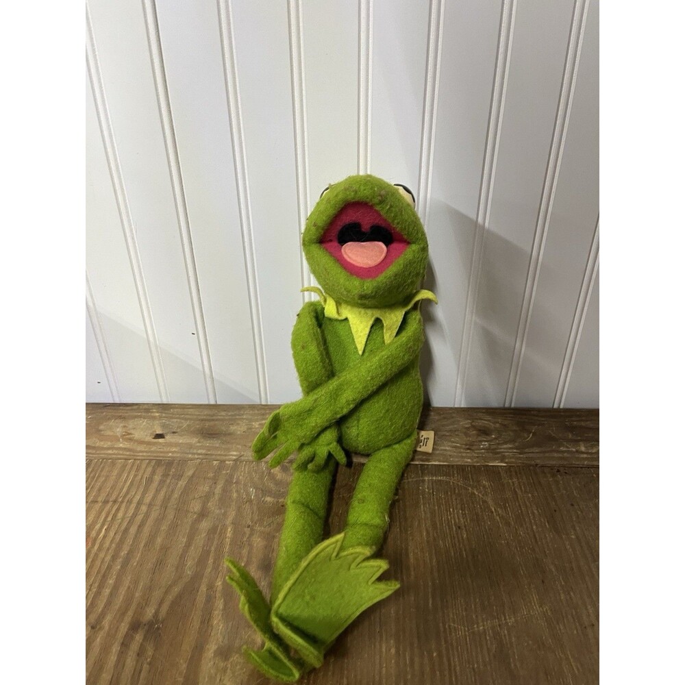 Vintage 1976 Fisher Price Jim Henson Kermit The Frog #850 Toy Plush 18” Green